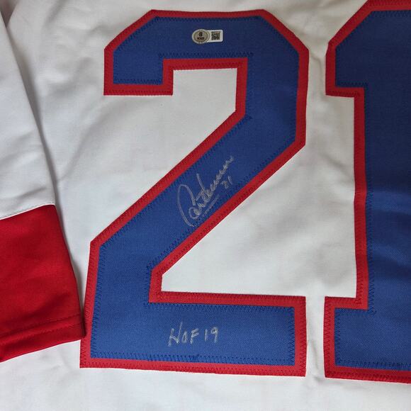 Guy Carbonneau Autographed Montreal Canadiens Jersey HOF 19 Beckett Witness - Picture 2 of 8